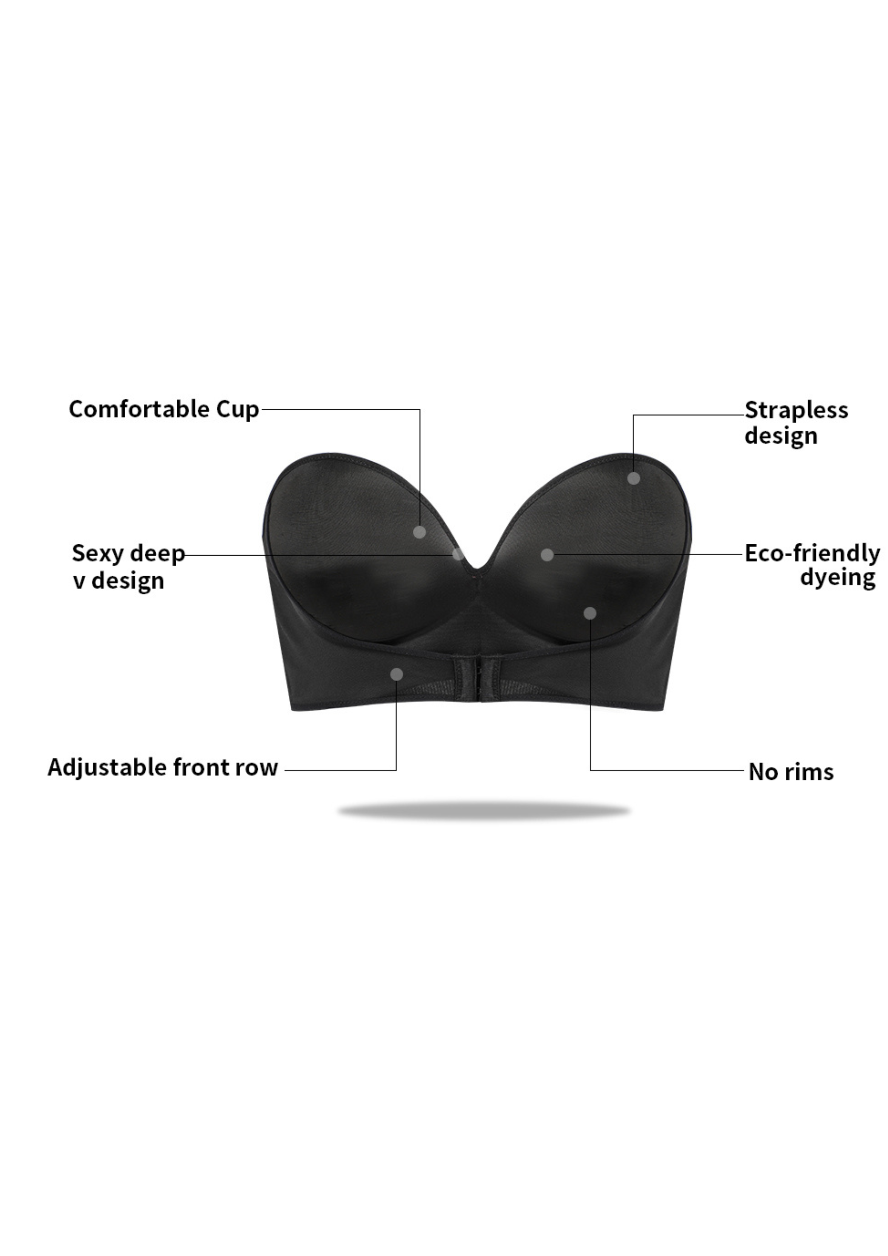 Strapless Push Up Bra