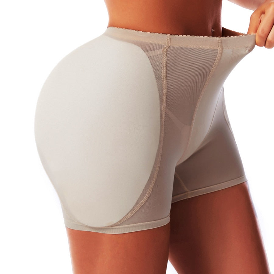 Women Butt Pads Padded Panty Hip Pads Women Dress Underwear Shorts Slim  Body Shaper Butt Lifter Control Panties (Color : Apricot, Size : XS)